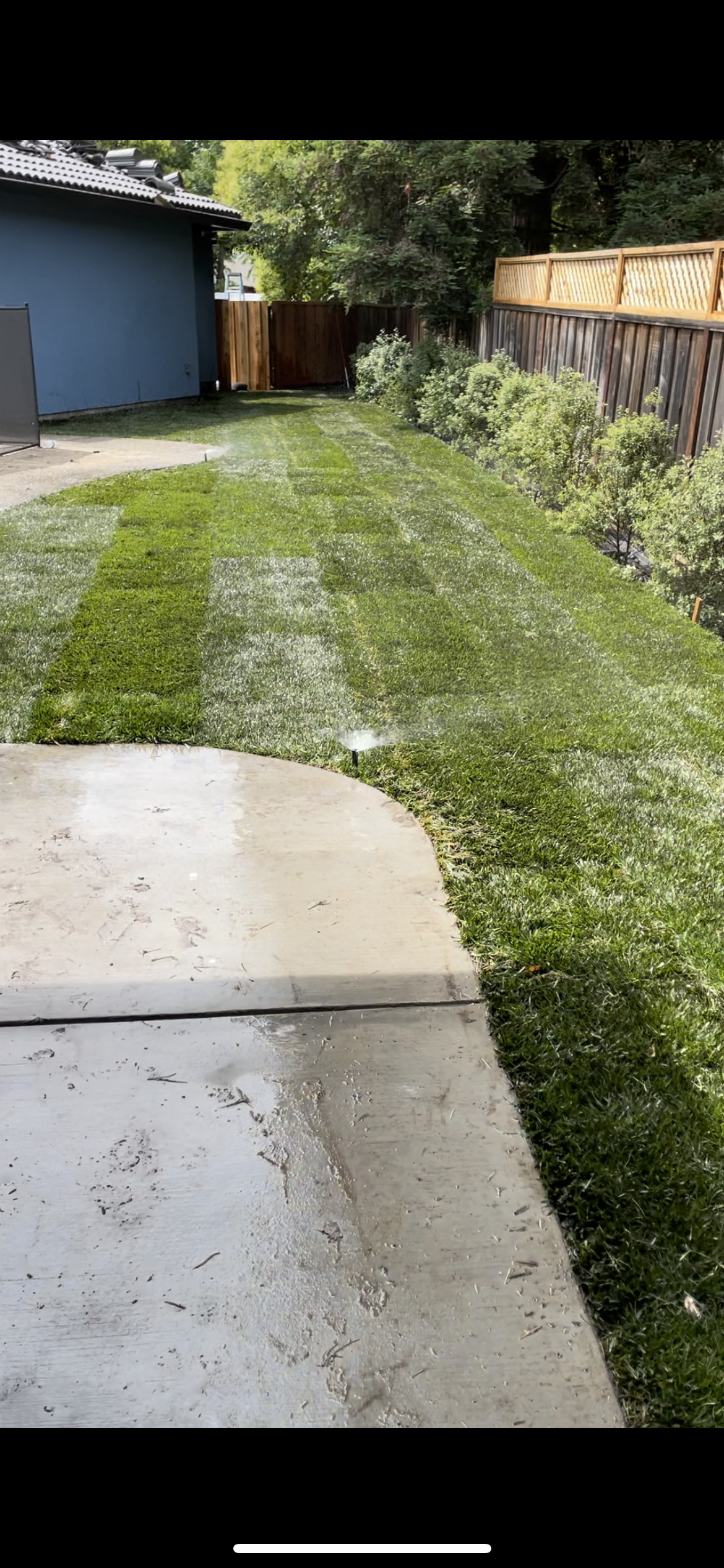 Lawn irrigation system by BlackHawk Landscaping