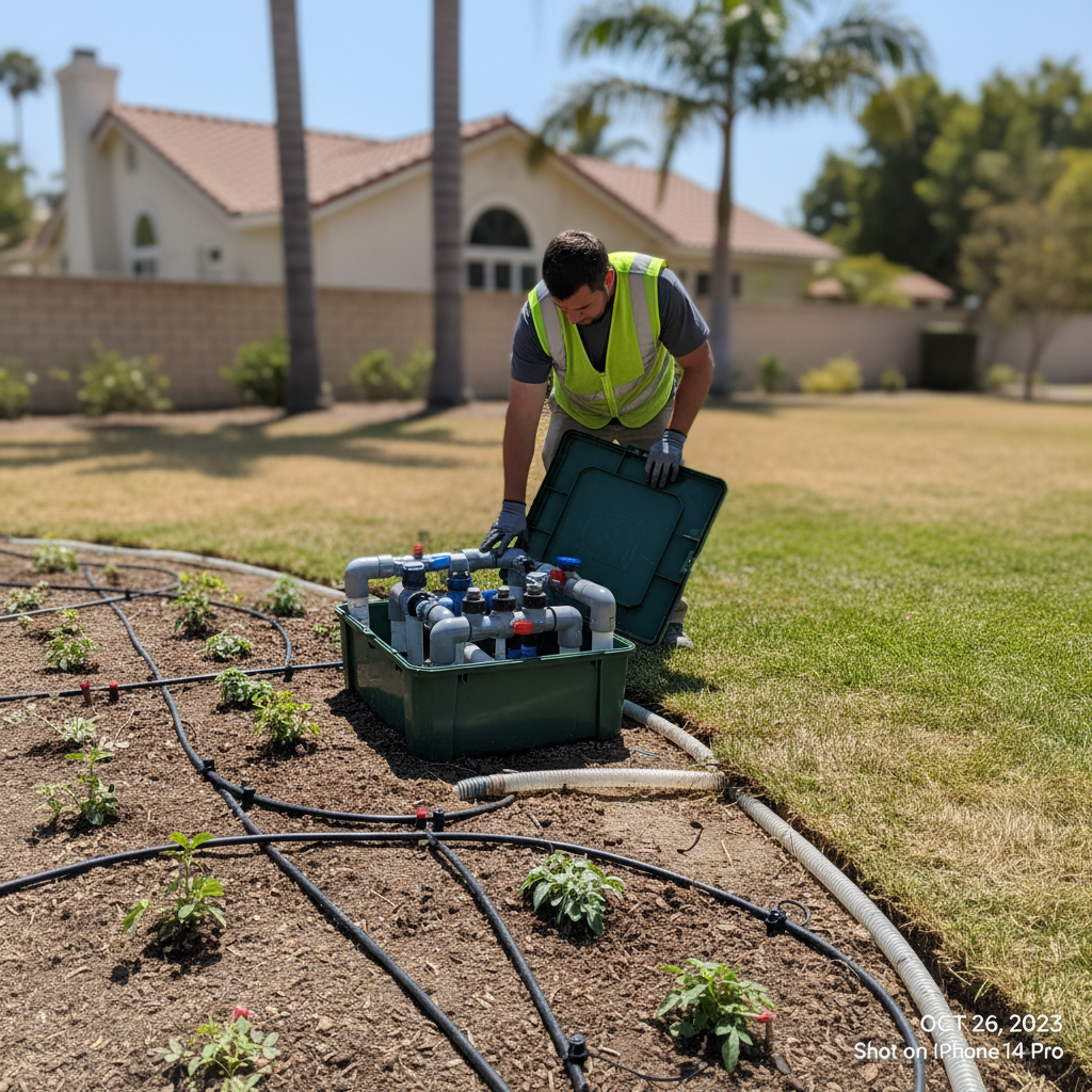 Irrigation system installation in Danville CA by BlackHawk Landscaping