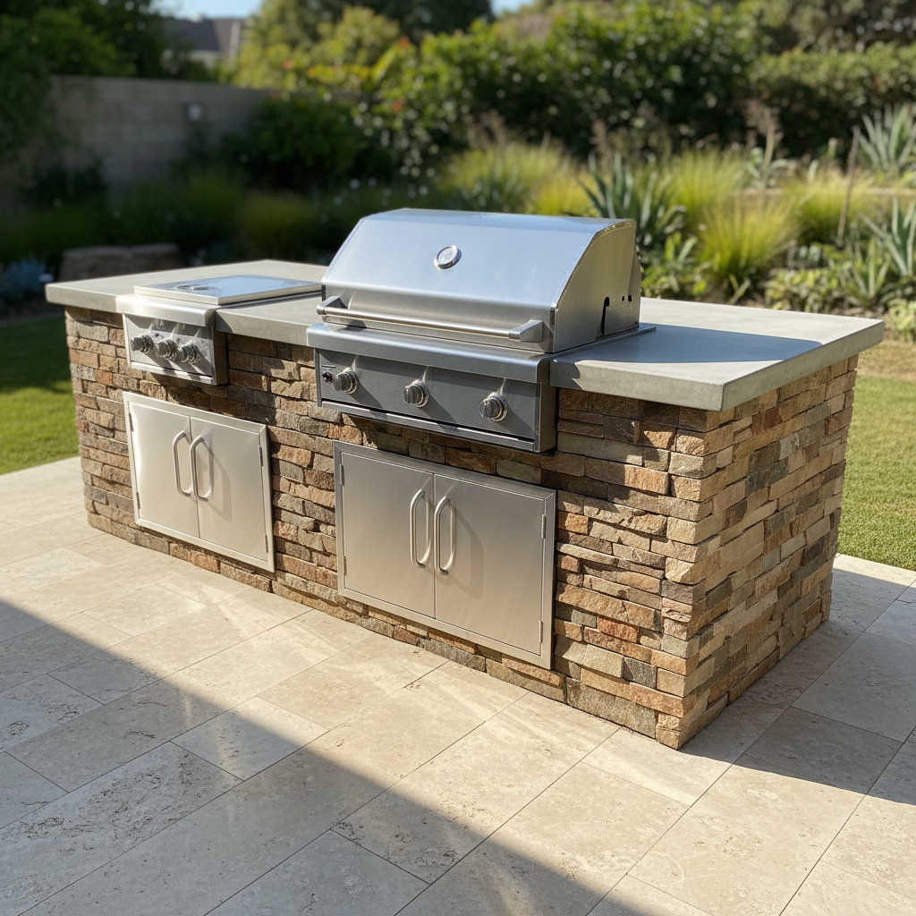 BBQ island with countertop East Bay